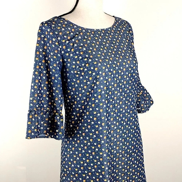 Modcloth Floral Print Prairie Dress Size Small - Picture 8 of 14